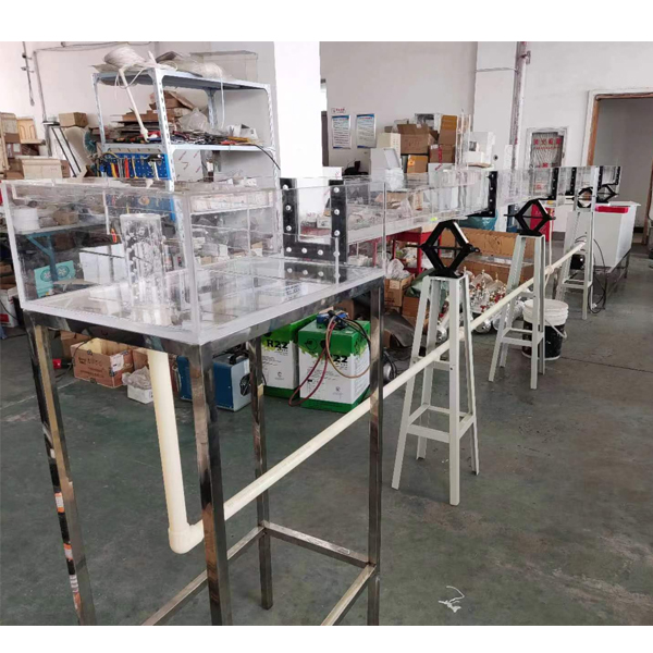 双变坡水槽实验装置(图1) 双变坡水槽实验装置,圆形接触氧化塔实验装置