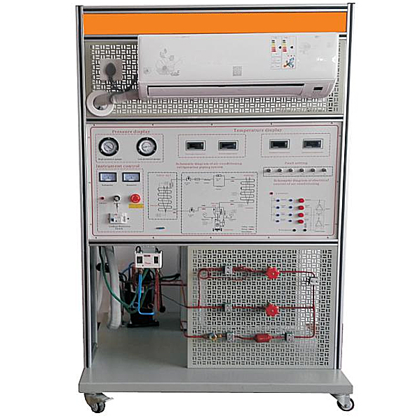 空调制冷制热实训考核装置,空调系统维修与调试教具