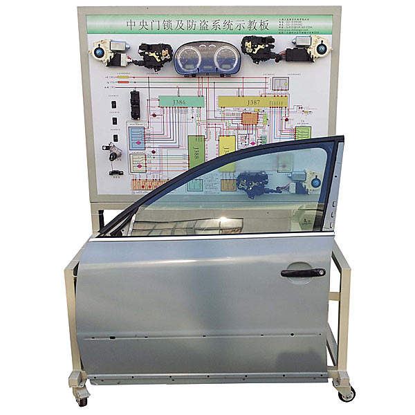 汽车电动车门系统示教板,车窗与中控门锁综合实训装置